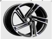 20x8.5 Inch Alloy Wheels 5 Holes Car Rim PCD 5x114.3, YL-21894-6-BP59