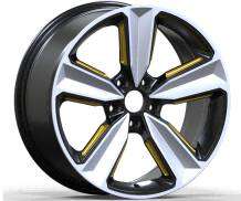 19x8.5 Inch Alloy Wheels 5 Holes Car Rim PCD 5x112, YL-24338-22-WU70