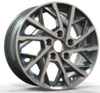 16x6.5 Inch Alloy Wheels 5 Holes Car Rim PCD 5x114.3, YL-24552-3-BL78