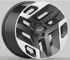 22x9.5 Inch Alloy Wheels 5 Holes Car Rim PCD 5x120, YL-24734-13-LI37