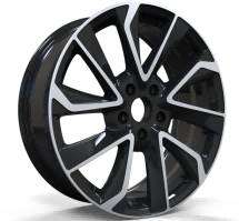 17x7 Inch Alloy Wheels 5 Holes Car Rim PCD 5x100, YL-24865-4-PB62